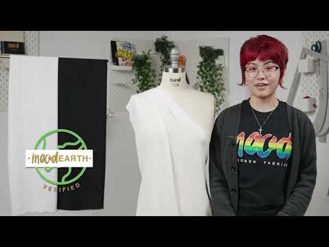 Boise White Lightweight Sustainable Rayon Challis - Image 6 of 6