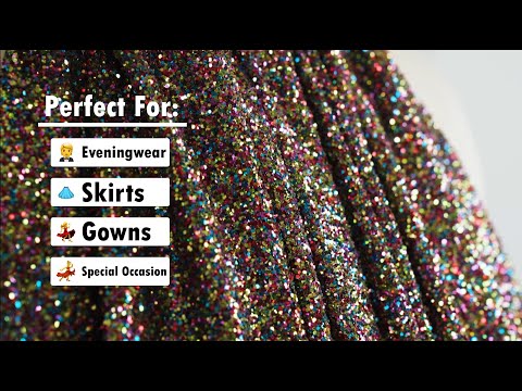 Double Faced Glitter Tulle - Dark Emerald and Black - Gala Collection - Image 6 of 6