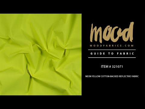 Neon Yellow Cotton-Backed Reflective Fabric - Image 5 of 5