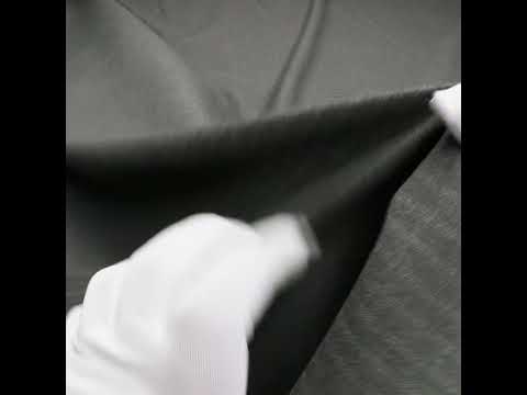 Gray and Beige Pinstriped Cotton and Polyester Suiting - Image 6 of 6