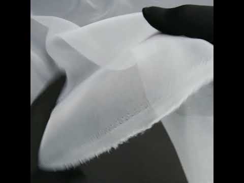 2-Ply Polyester Organza - White - Zelda Collection - Image 5 of 5