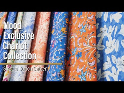Stretch Cotton Sateen - Royal Purple - Mood Exclusive Carlos Collection