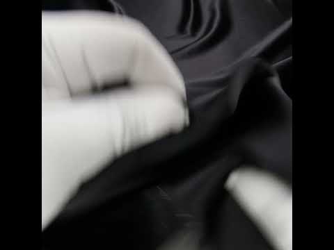 Stretch Silk Charmeuse - Black - Premium Collection - Image 6 of 7