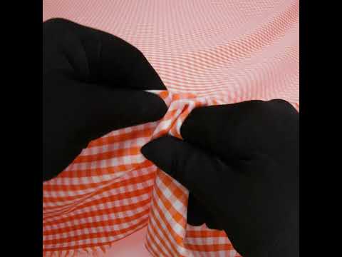 Cotton Gingham 0.25" - Orange - Londrina Collection - Image 6 of 6
