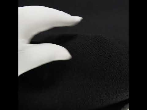 Black Cotton Blend French Terry - Image 5 of 5
