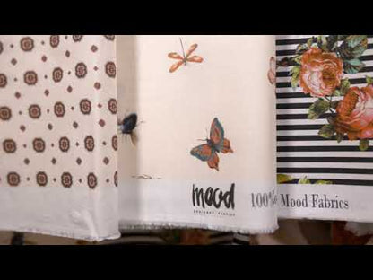 Cotton Voile - Beige Floral - Garden of Earthly Delights Print - Mood Exclusive Harvest Collection