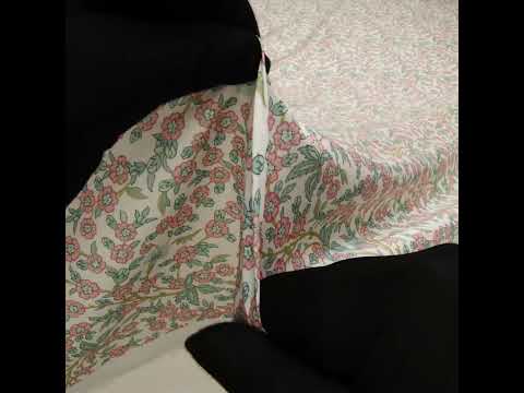 Liberty Fabrics Tana Lawn® - Empress Pink Light - Baby Pink and Mint Green Trailing Cherry Blossoms - Image 6 of 6