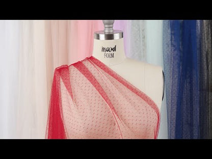 Point D'Esprit Tulle - Navy - Remi Collection