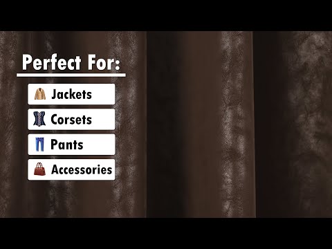 Yaya Han Soft Stretch Faux Leather/Pleather - Distressed Dark Brown with Brushed Backing - Cosplay Collection - Image 6 of 6