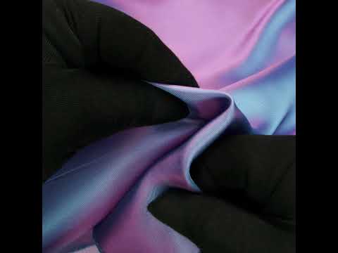 Iridescent Twill Lining - Pink and Aqua - Image 7 of 7