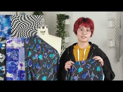 Rayon Challis - Blue Tie Dye - High Tide Print - Mood Exclusive Indigo Collection - Image 6 of 6