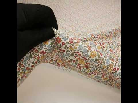 Liberty Fabrics Tana Lawn® - Ava Multi Neutral - Red, Light Blue and Yellow Florals - Image 6 of 6