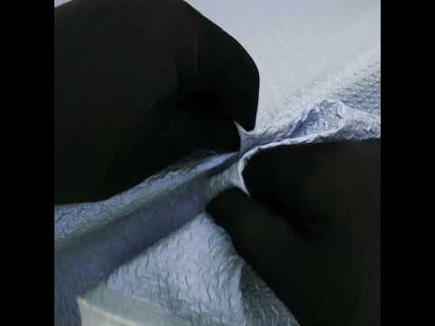 Puckered Novelty Jacketing - Sky Blue Abstract - Edana Collection - Image 6 of 6
