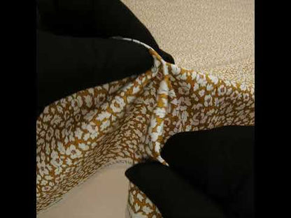 Liberty Fabrics Tana Lawn® - Feather Meadow Yellow - Yellow Ochre and White Flowers and Leaves