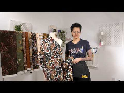 Stretch Polyester Crepe - Bandana Patchwork - Majestic Medley Print - Mood Exclusive Serengeti Collection