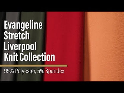 Stretch Liverpool Knit - White - Evangeline Collection