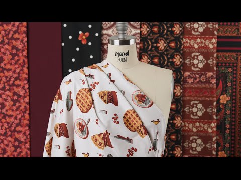 Stretch Cotton Sateen - White Cherry Pies - Baked Fresh Print - Mood Exclusive Rockland Collection - Image 6 of 6