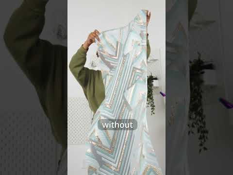 Metallic Gold, Aqua and Teal Chevrons and Arrows Luxury Burnout Brocade - Image 6 of 6