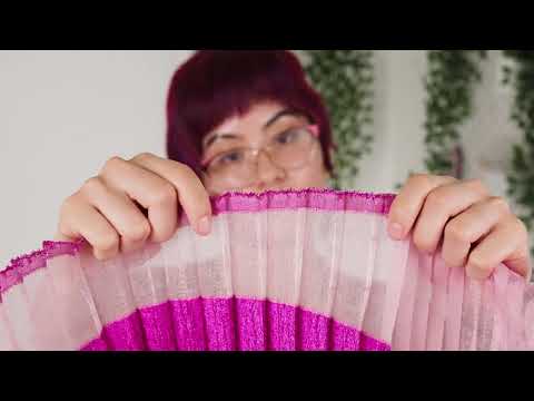 Metallic Magenta Waves Pleated Luxury Burnout Brocade - Image 6 of 6