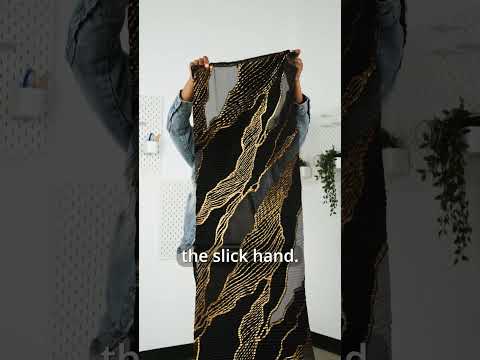 Metallic Black and Green Abstract Formations Ribbed Burnout Luxury Brocade - Image 6 of 6