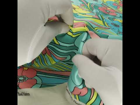 Stretch Cotton Sateen - Blue and Yellow Floral - Garden Groove Print - Mood Exclusive Groove Collection - Image 6 of 6
