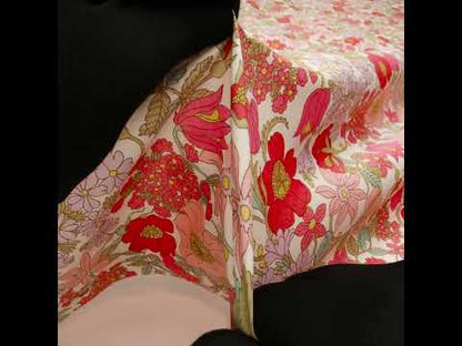 Liberty Fabrics Tana Lawn® - Clarabell Pink - Light Pink, Olive Green and Pale Purple Floral