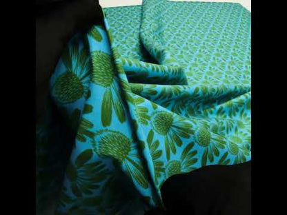 Printed Quilting Cotton by Anna Maria Textiles for Northcott - Pool Coneflower Floral - Indelible Collection