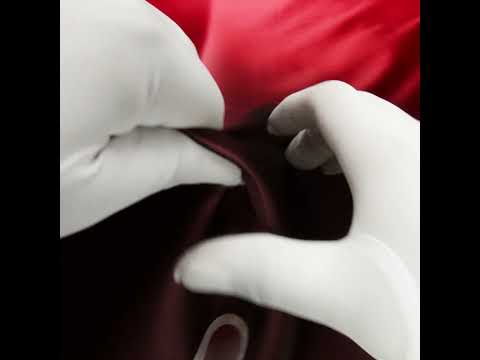 Silk Charmeuse Print 16MM, Made in Italy - Burgundy, Red and Pink Ombre - Image 6 of 6