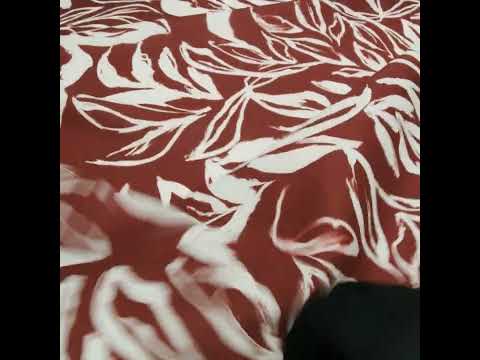 Linen and Rayon Woven - Russet Brown and Cream Sketched Flowers - Mood Exclusive Sketchbook Garden Print - Image 6 of 6