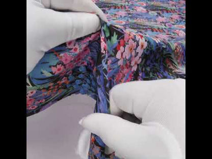 Liberty Fabrics Tana Lawn® - Tresco Purple - Blue Violet, Pink and Red Painted Floral