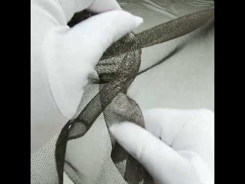 Metallic Tulle - Gold on Black - Image 5 of 5