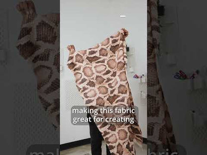 Linen and Rayon Woven - Black and Beige Leopard - Shade of the Acacia Print - Mood Exclusive Kilimanjaro Collection