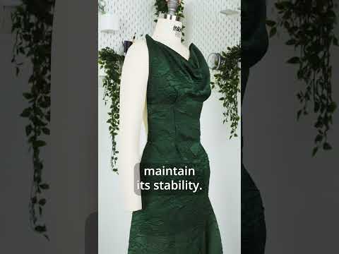 Luminous Navy Crinkled Luxury Brocade - Image 7 of 7
