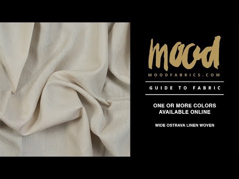 Medium Weight Linen Woven 118" - Vanilla - Ostrava Collection - Image 5 of 5