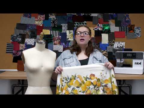 Stretch Cotton Sateen - Yellow and Green Fruit Vine - Panier de Fruits Print - Mood Exclusive Jacques Collection - Image 6 of 6