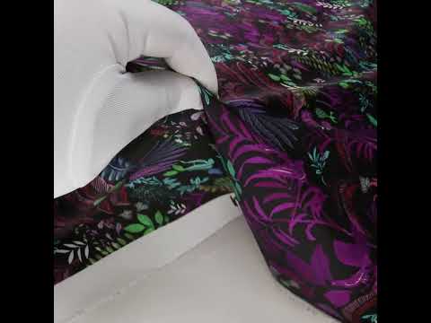 Polyester Twill Print - Black Floral - Mood Exclusive Fairy Forest - Image 6 of 6
