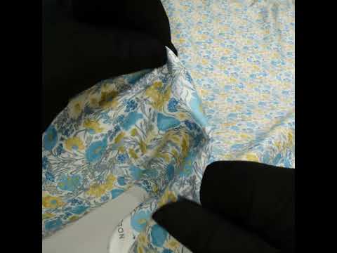 Liberty Fabrics Tana Lawn® - Florence May Blue - Yellow, Blue and White Wildflower Field - Image 5 of 5