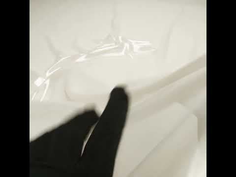 Liquid Sheen Metallic Polyester Chiffon - Silver on Beige - Liquid Sheen Chiffon Collection - Image 6 of 6