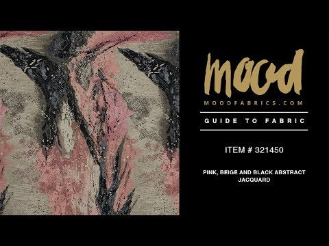 Pink, Beige and Black Abstract Jacquard - Image 5 of 5