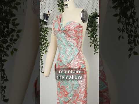 Metallic Black Gleaming Garden Luxury Brocade - Image 7 of 7