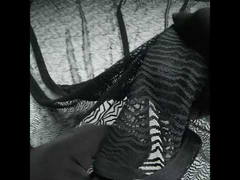 Nylon Raschel Mesh Lace - Black Erratic Zig Zags - Image 6 of 6