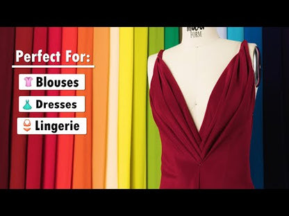 Silk Crepe de Chine - Regatta Blue - Premium Collection