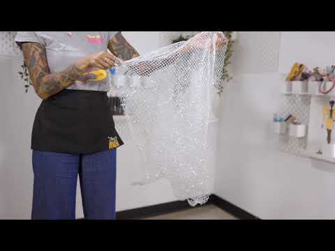 Fancy Sequined Netting - Off-White - Image 5 of 5