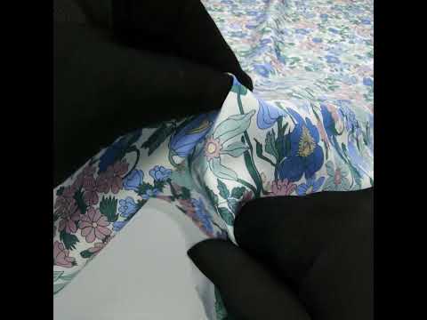 Liberty Fabrics Tana Lawn® - Clarabell Blue - Sky Blue, Teal and Baby Pink Floral - Image 6 of 6