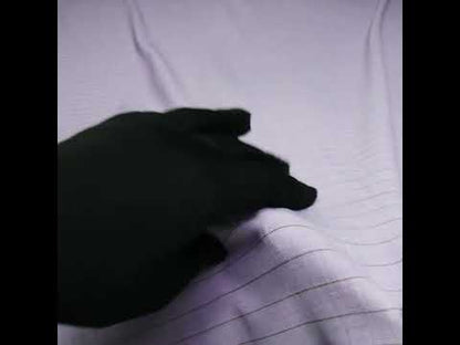Italian Heather Purple Striped Stretch Polyester Suiting