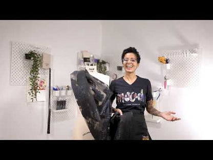 Metallic Black Abstract Luxury Burnout Brocade