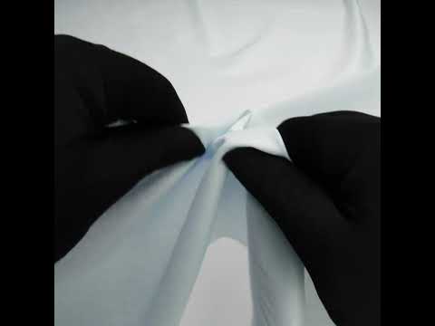 Mercerized Organic Egyptian Cotton Voile - Pale Blue - Toulouse Collection - Image 6 of 6