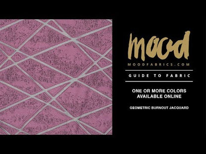 Pink Geometric Burnout Jacquard