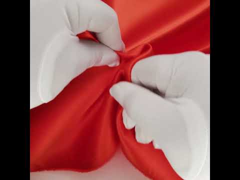 Polyester Satin - Tiger Lily - Reverie Collection - Image 5 of 5