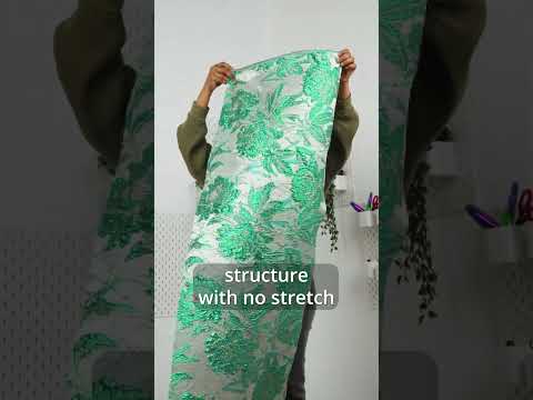Metallic Green, Blue and Pale Gold Radiant Roses Luxury Brocade - Image 7 of 7